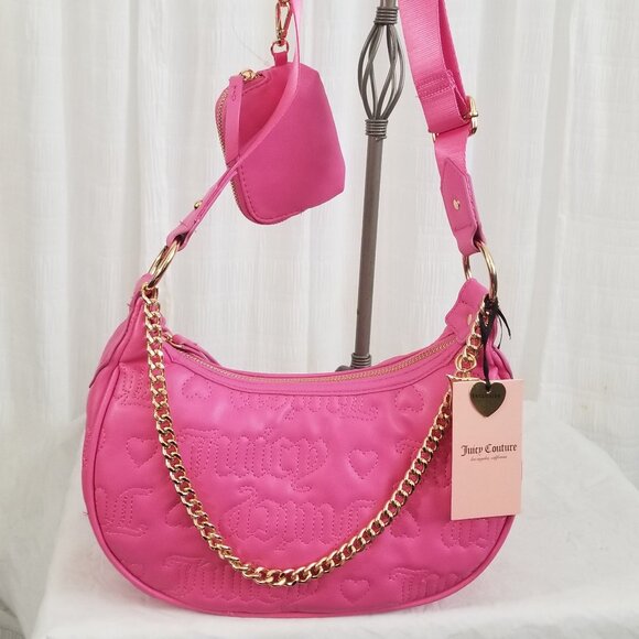Exclusive Juicy Couture Puff Haft Moon Crossbody Style: 11JCCMLMX-LJP - Picture 1 of 16